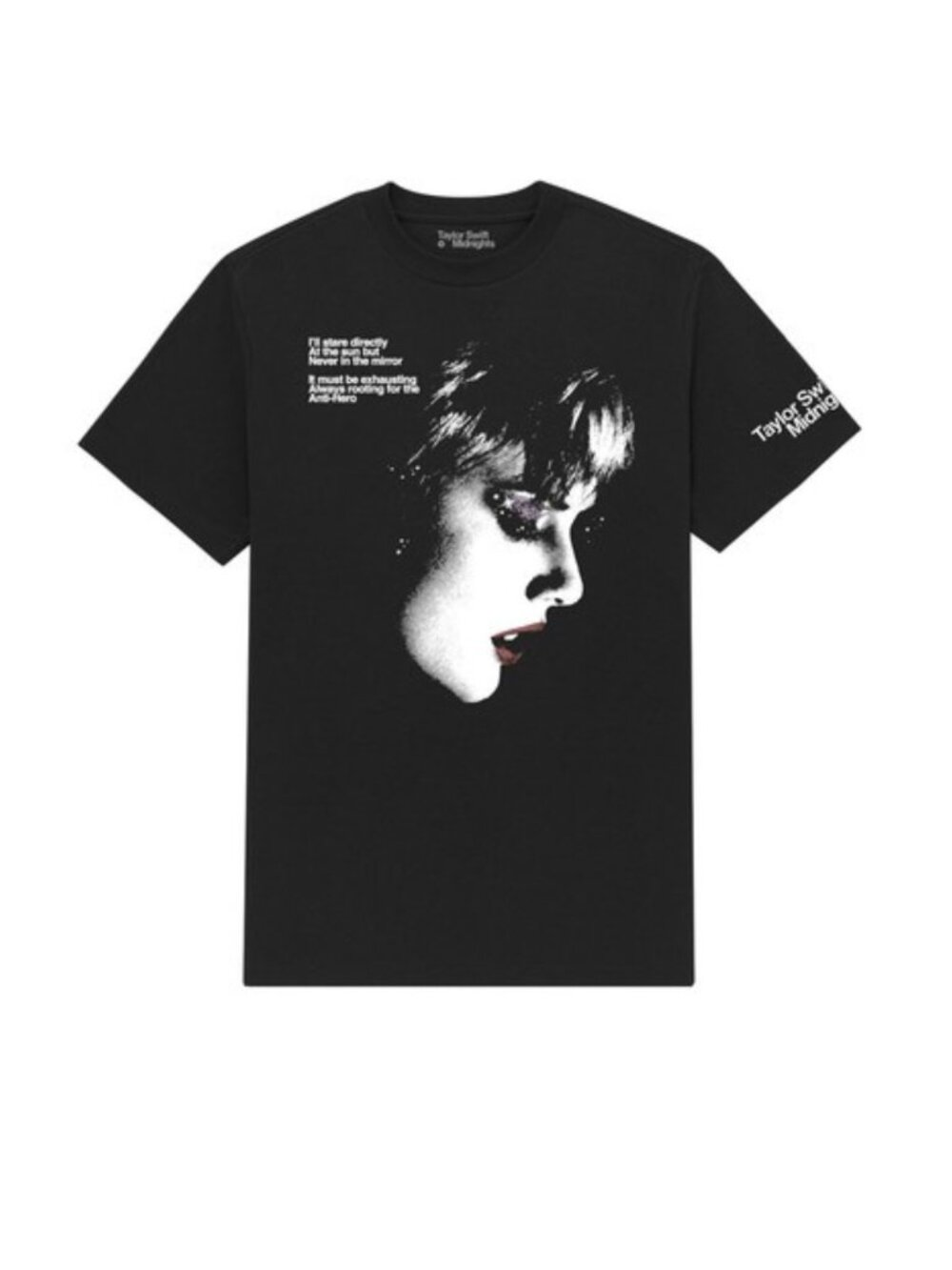 Taylor Swift Midnights Anti Hero Graphic Tee Official Merch Black XL Retro‎ Glam